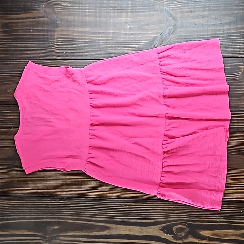 RUFFLED HEM SMOCK DRESS - Picture 4 of 9